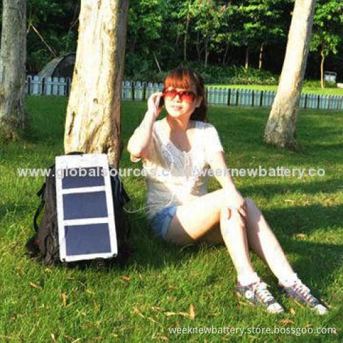 Solar powered battery charger for mobile phones, digital devices, GPS, solar charger, 5W power